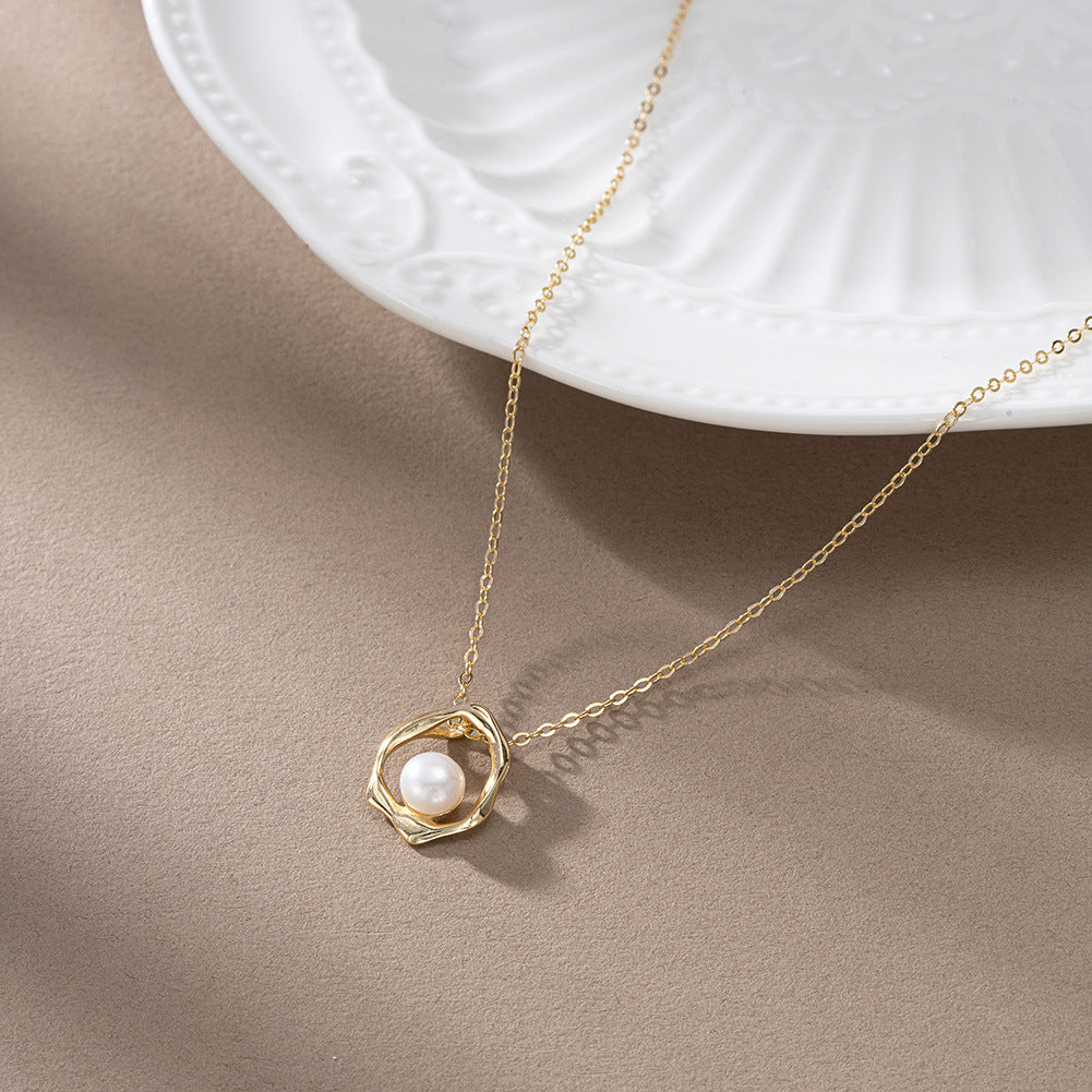 S925スターリングシルバーネックレスニッチデザイン