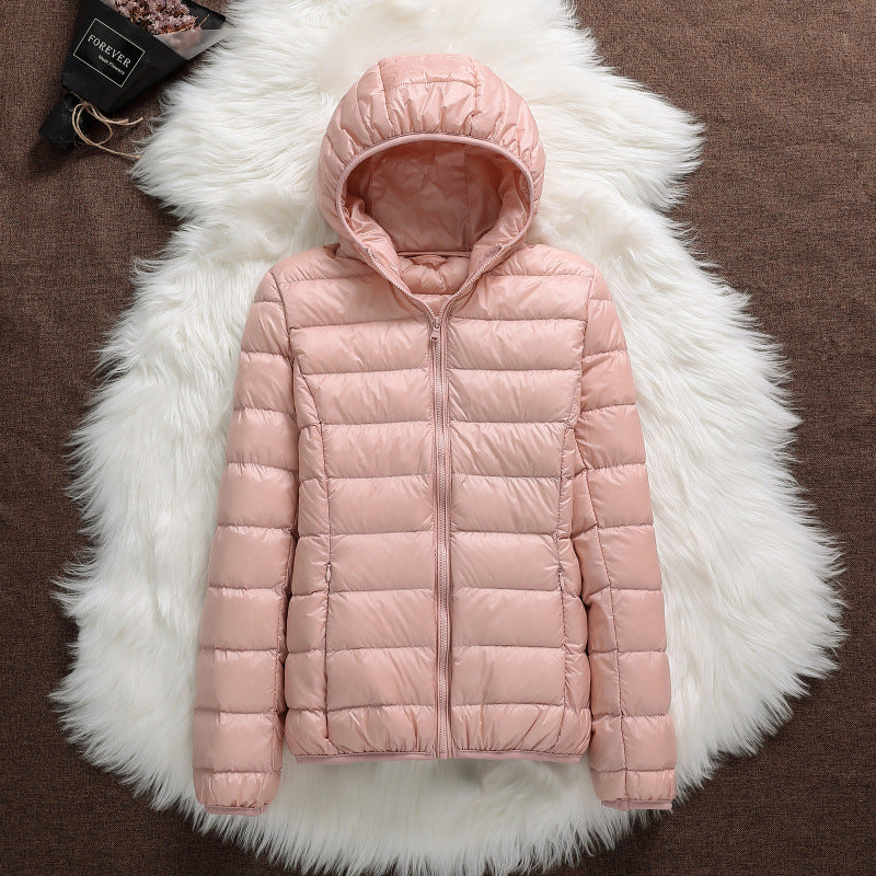 Women's Hooded Short Slim-fit Lightweight Jacket