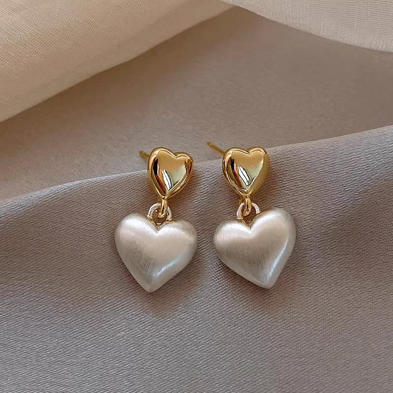 Double Love – Mattierte Ohrstecker