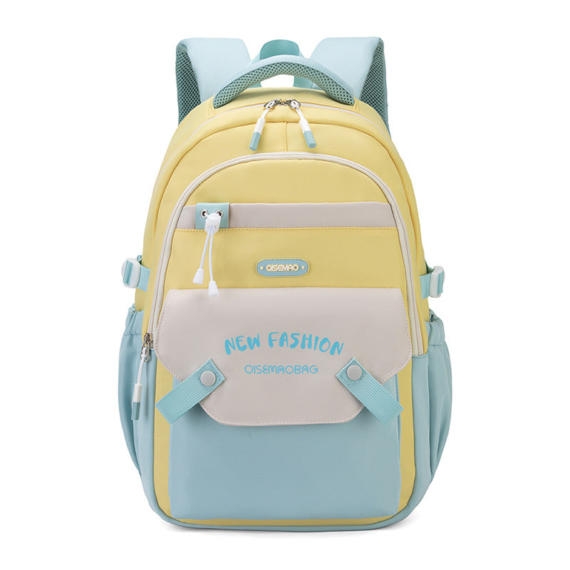 New Student Schoolbag Colorful Contrast