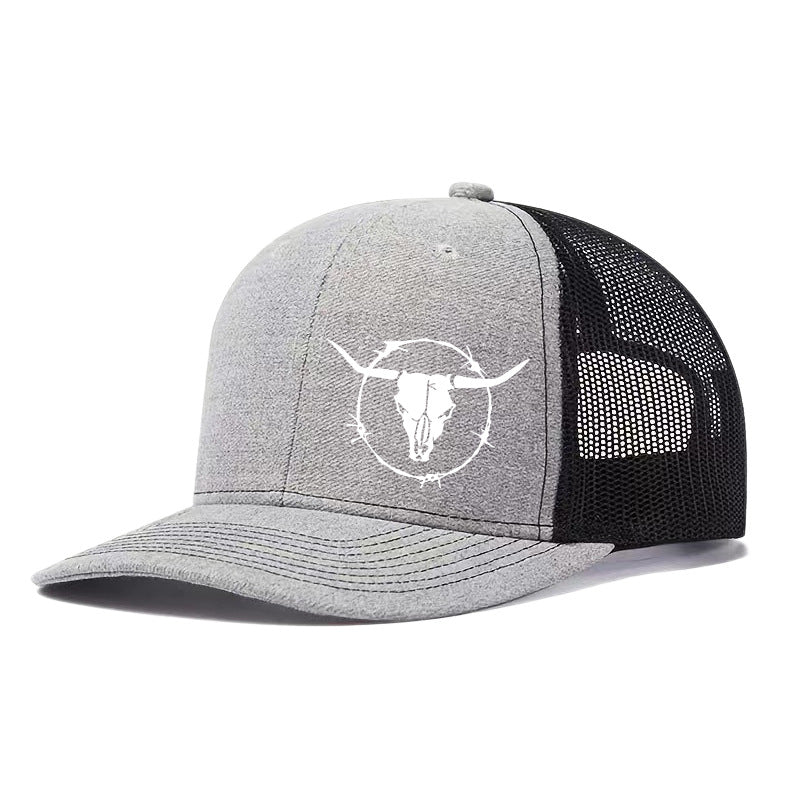 Outdoor Sports Cow Head Printed Cap