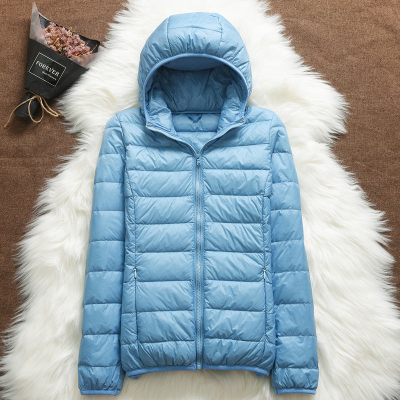 Women's Hooded Short Slim-fit Lightweight Jacket