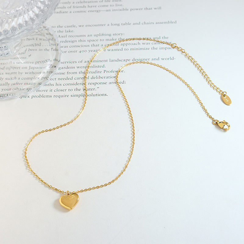Heart Love 18K Gold Necklace