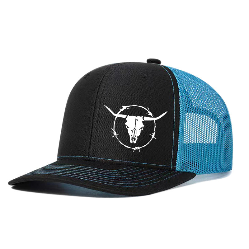 Outdoor Sports Cow Head Printed Cap
