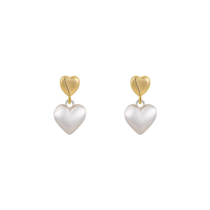 Double Love – Mattierte Ohrstecker