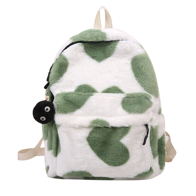 Pelziger Schal Rucksack