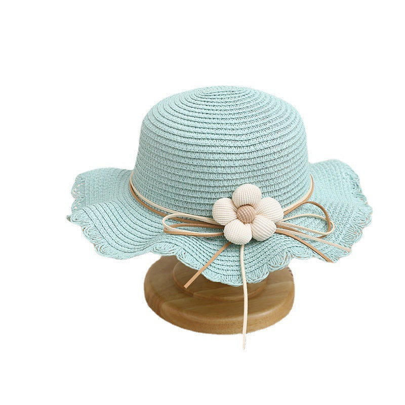 Girls' Sun-proof Sun Straw Hat & Bag
