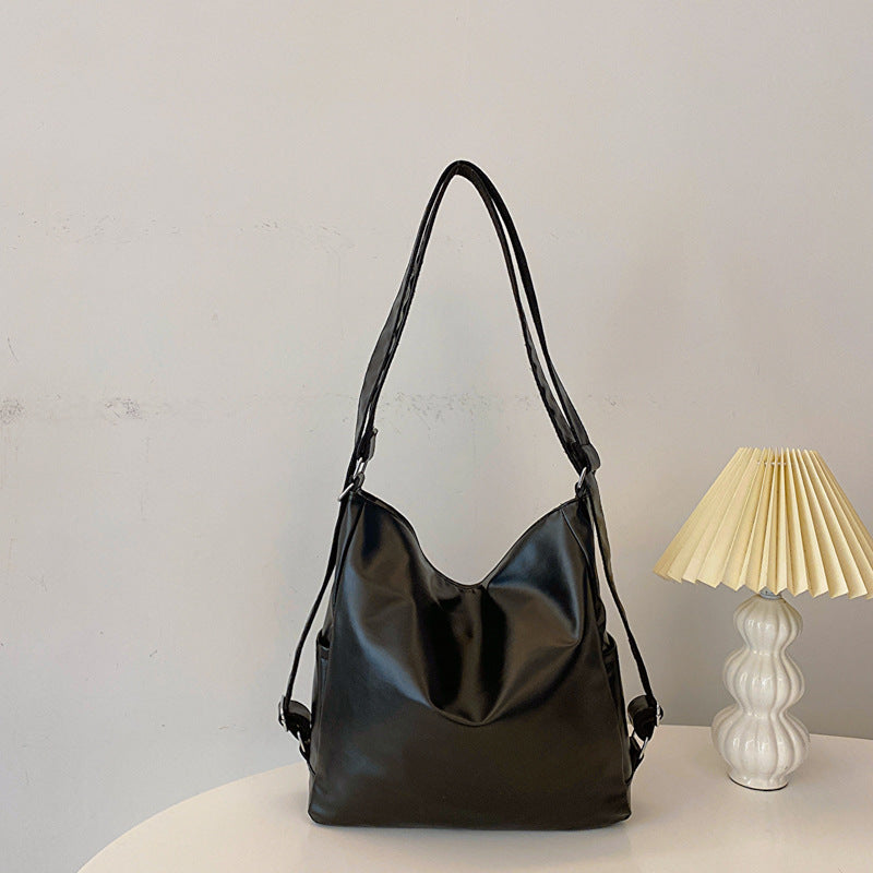 Korean Style Versatile Ins Retro Women's two functional Backpack & Shoulder Bag