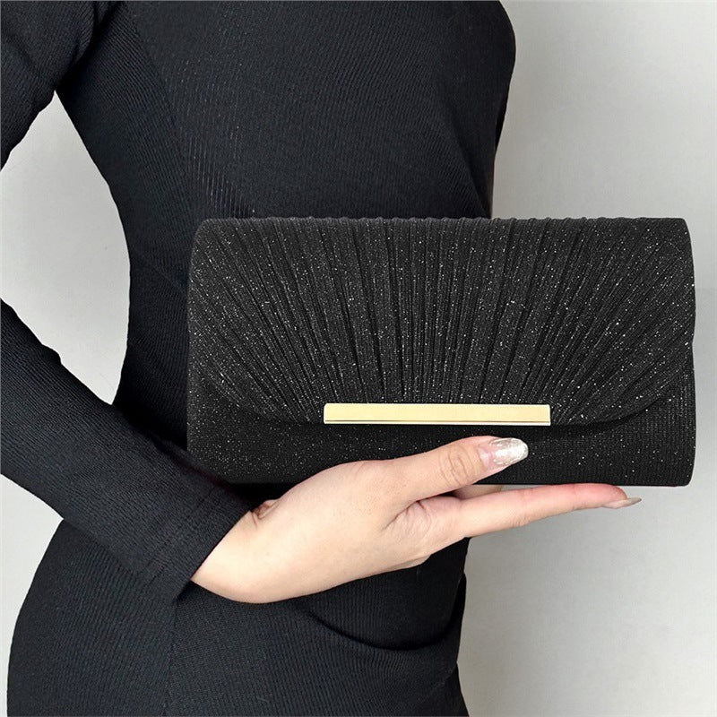 Women's Edge Party Pattern Fine Pink Clutch