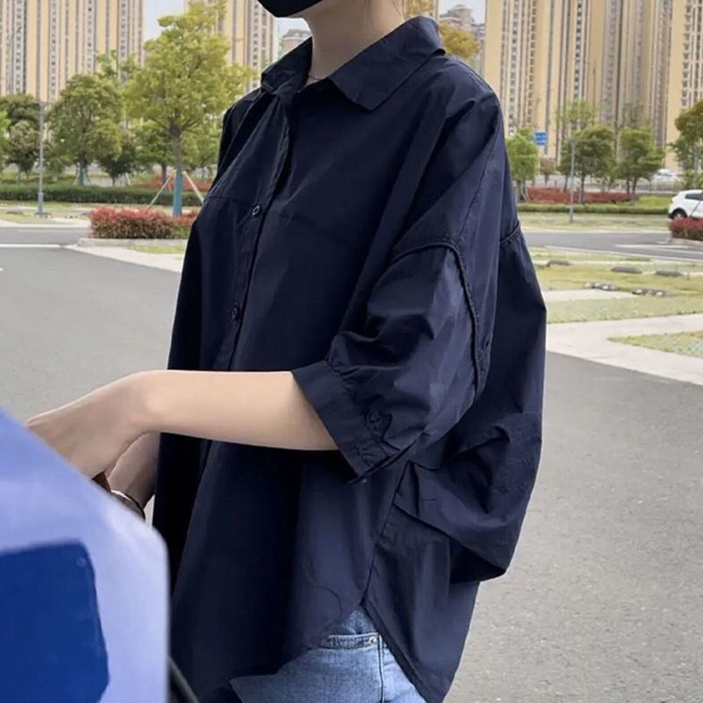 Fashion Personality Half Sleeve Women's Casual Shirt Top