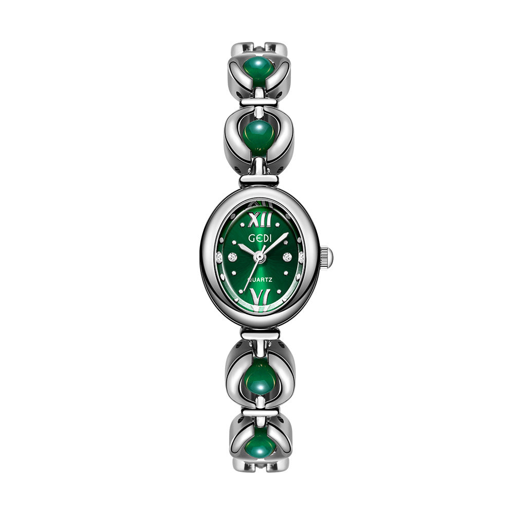 Gedi – Armbanduhr im Nationalstil mit Smaragdgrün