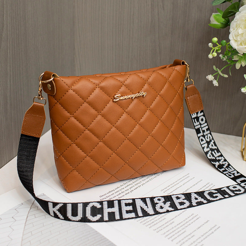 Lingge 刺繍 レディース ショルダーバッグ ファッションチェーン レディース クロスボディバッグ