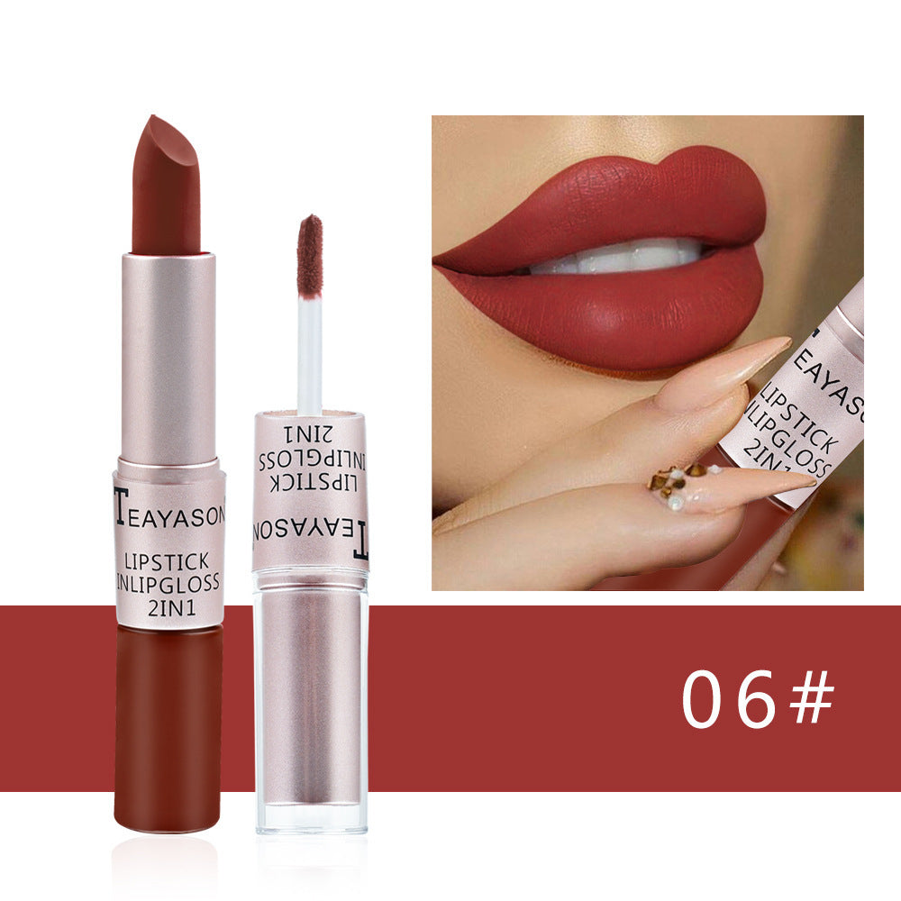 Doppelseitiger, antihaftbeschichteter Becher, matter Lipgloss