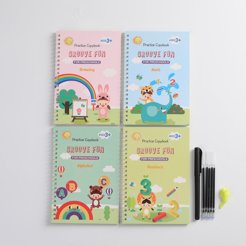 Kids Groove Magic Copybook New Full English Version Calligraphy Practice Board