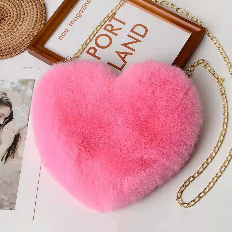 Love Plush Chain Shoulder Party Bag