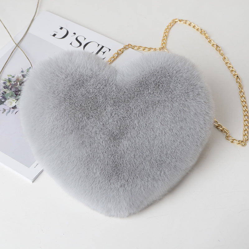 Love Plush Chain Shoulder Party Bag