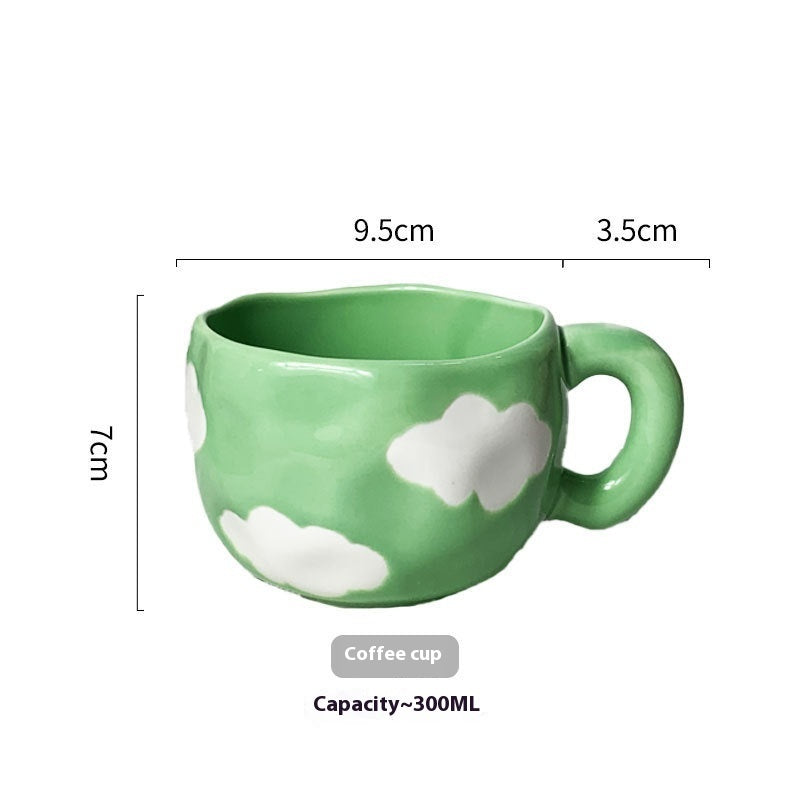 Cute Girl Heart Creative Hand-pinched Coffee Cup