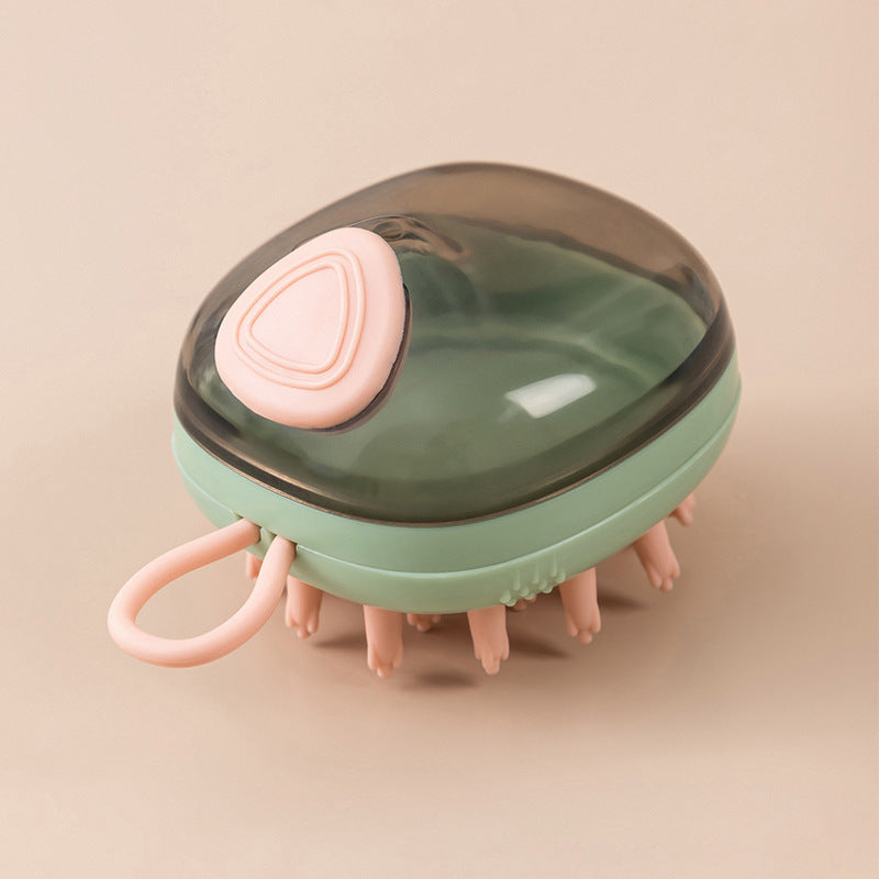 2 In 1 Pet Cleaning Bathing Massage Shampoo Soap Dispensing Grooming Brush