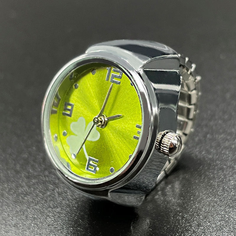 Simple All-match Fashion Women Alloy Shell Ring Watch