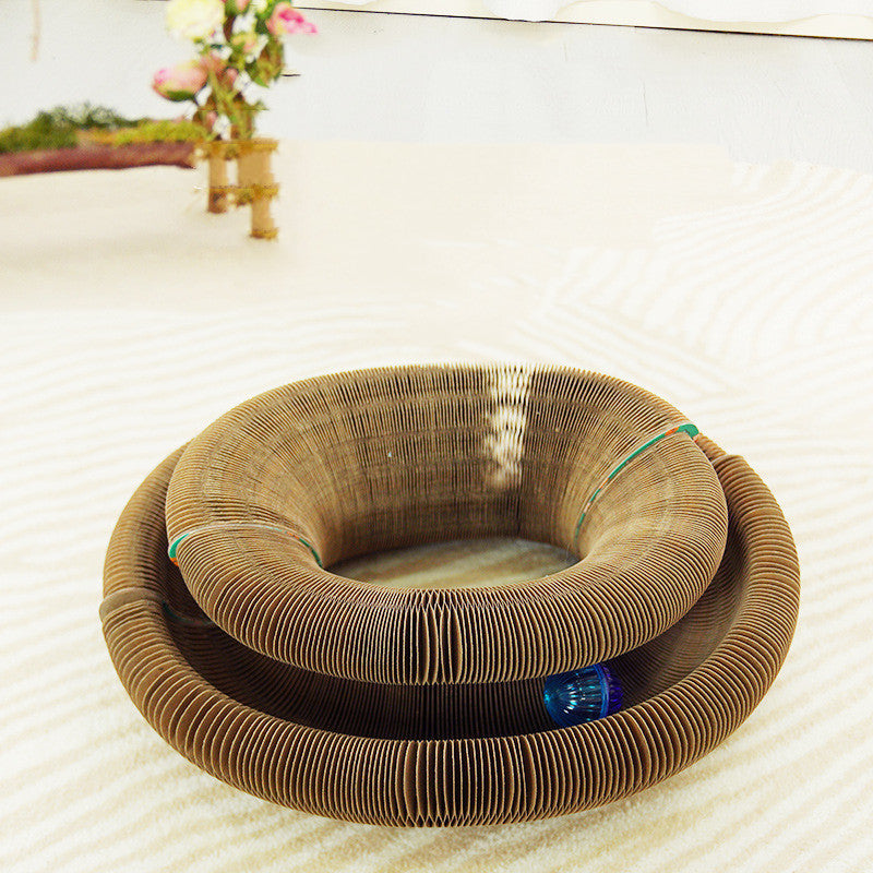 Organ Corrugated Paper Wear-resistant Non-flaking Foldable Cat Scratching Board
