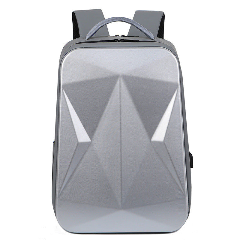 Fashion Rhombus Hard Shell Doppelschulter Großraum Business Rucksack