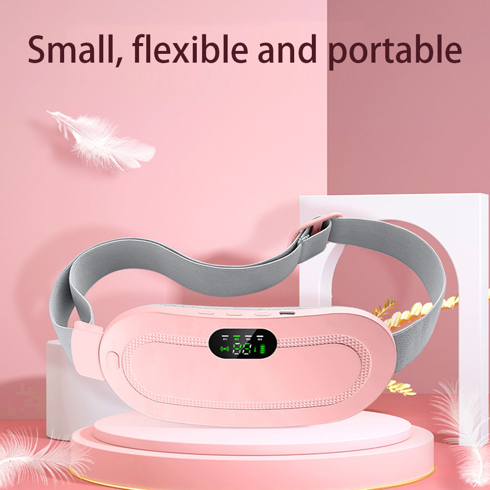 Menstrual Heating Pad Smart Warm Belt Relief Waist Pain Cramps Vibrating Abdominal Massager