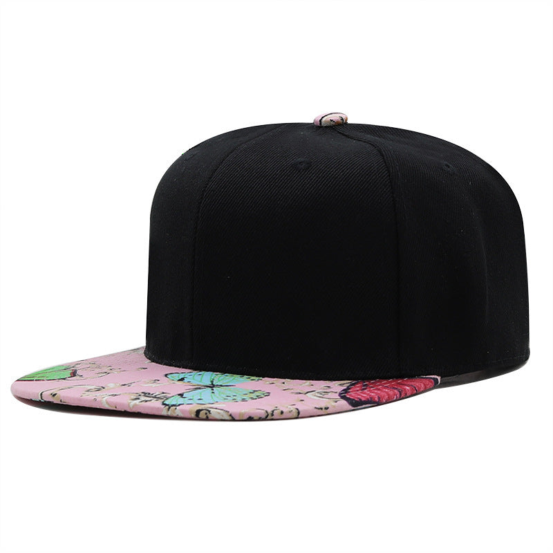 Modische Hip-Hop-Kappe mit Farbblockdesign