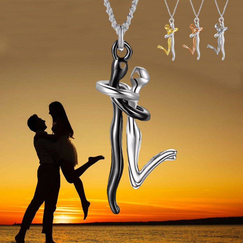 Love Hug Clavicle Chain Pendant Necklace