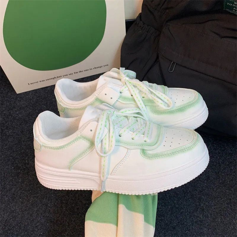 Flat Embroidered White Shoes for Women