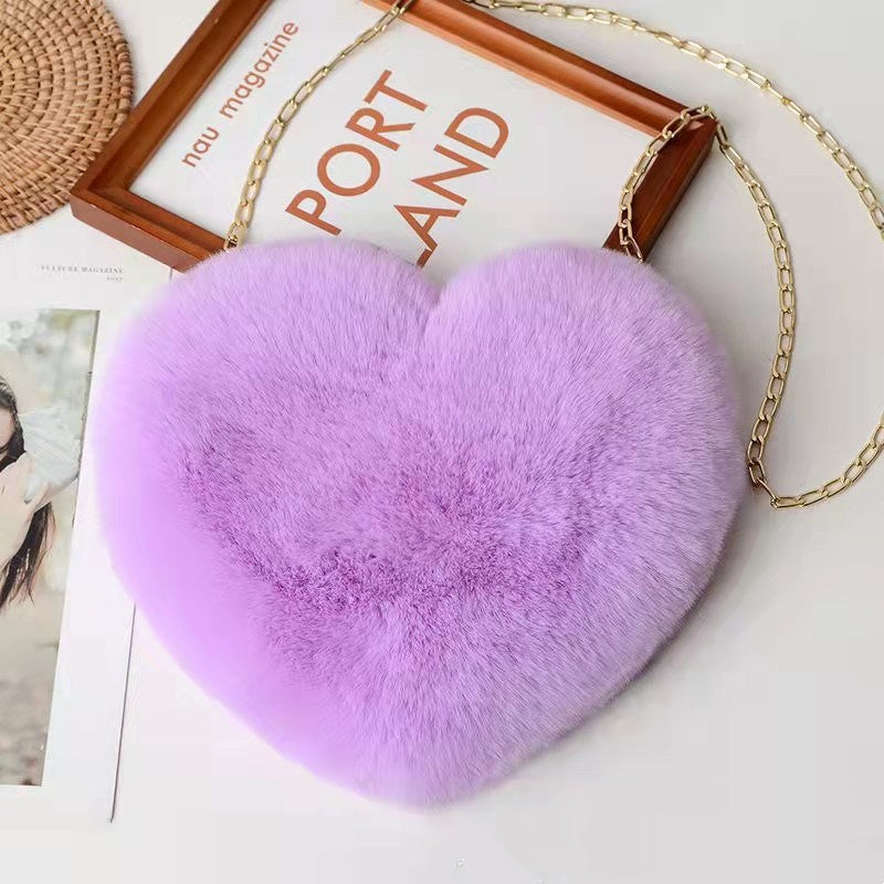 Love Plush Chain Shoulder Party Bag