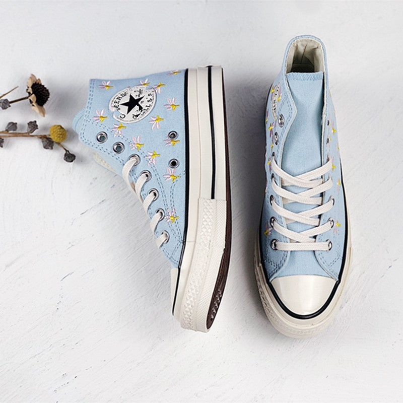 Stitching High-top Casual Shoes