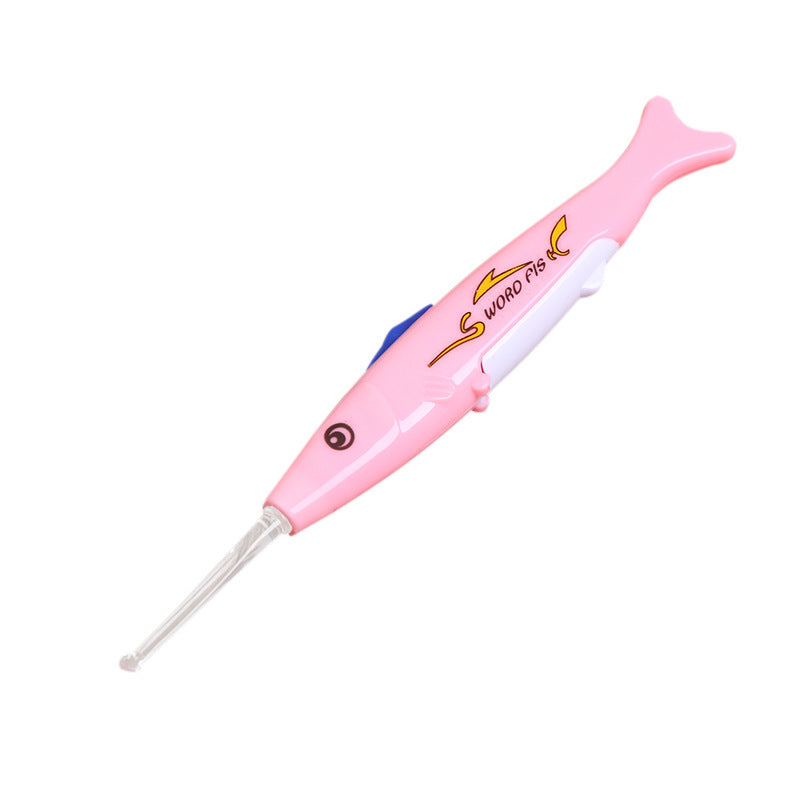 Baby Cartoon Fish Multifunctional Spoon Steak Ear Cleaner