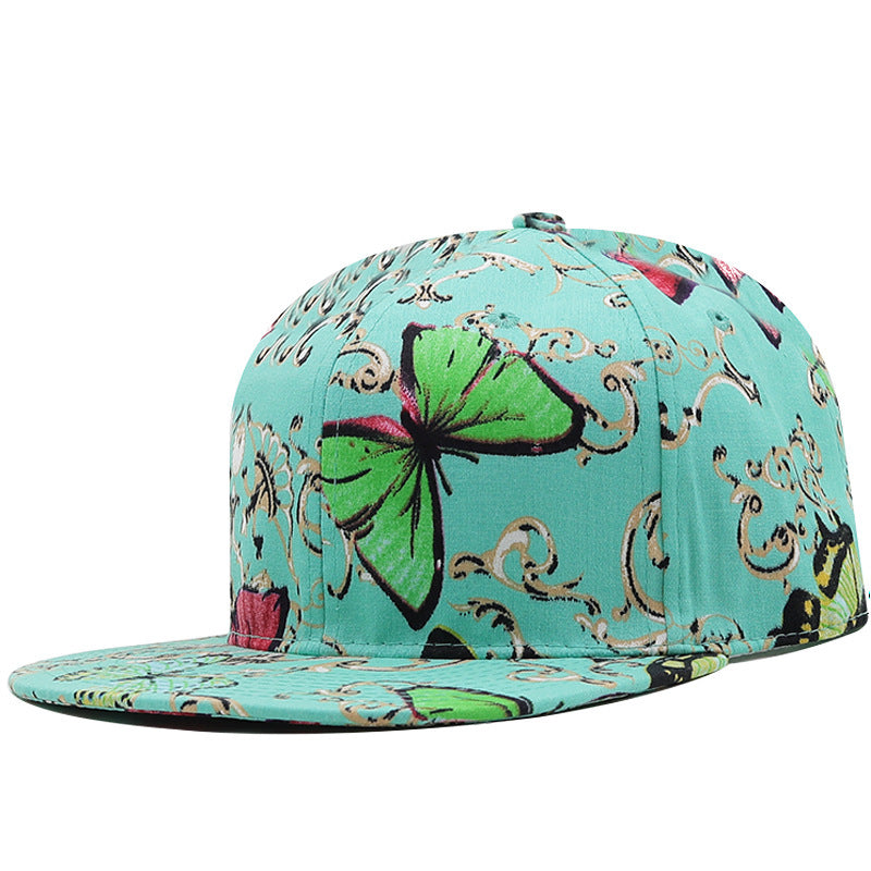 Modische Hip-Hop-Kappe mit Farbblockdesign