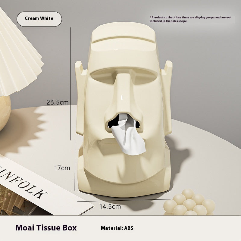 Creative Multifunctional Tissue Box & Heaadphones Holder Decoration