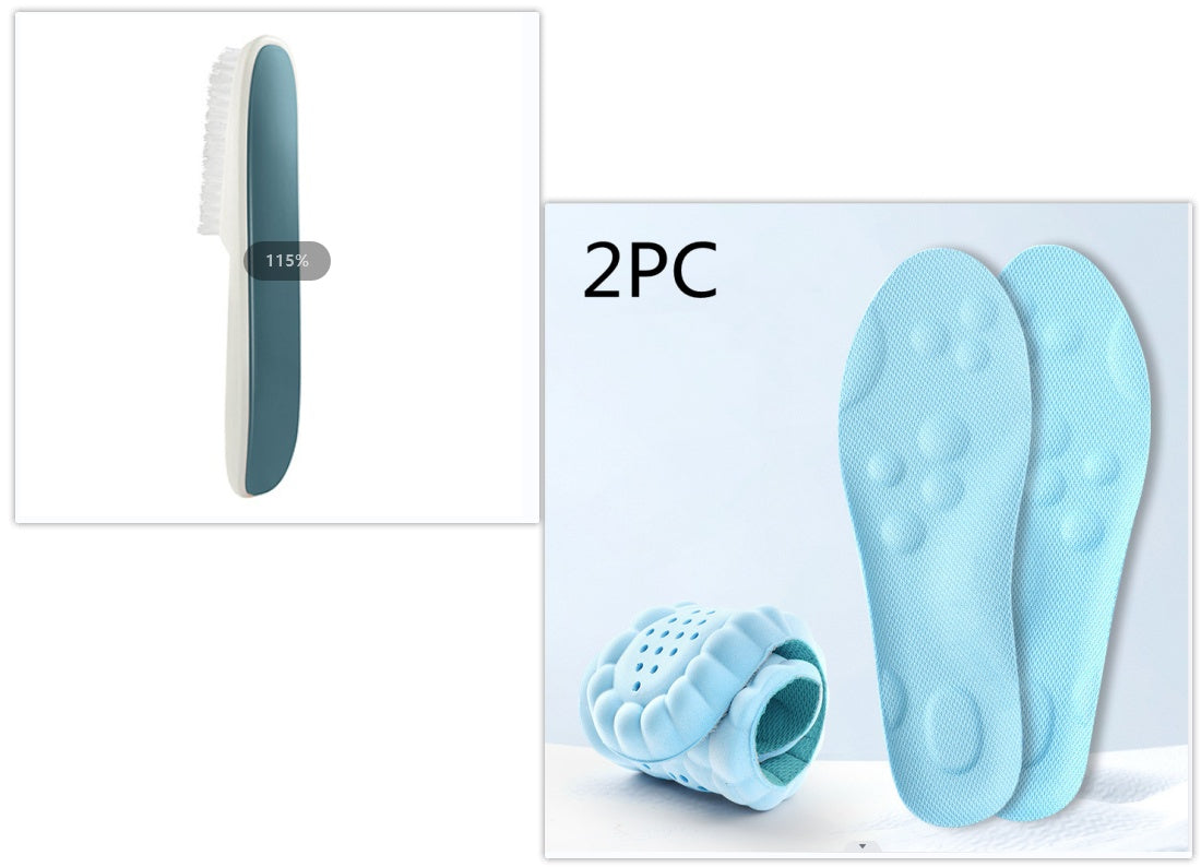 Sports Insoles Along With Handle Decontamination And Cleaning Shoe Brush