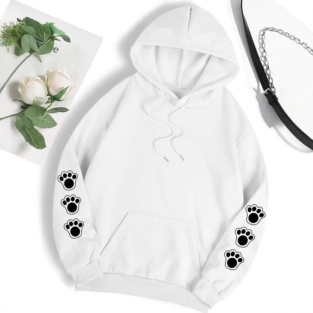 Funny Dog Cartoon Printed Women Hoodie