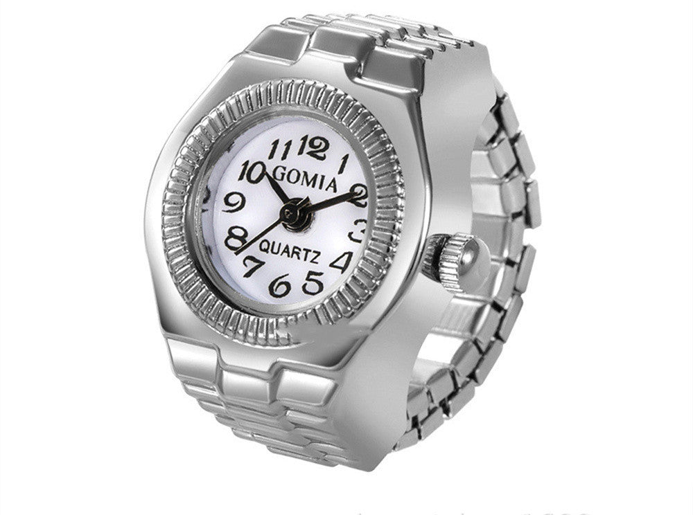 Rivet Peach Heart Retro Octagonal Ring Watch