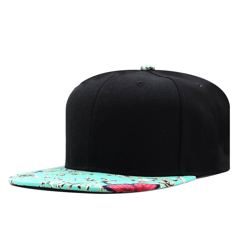 Modische Hip-Hop-Kappe mit Farbblockdesign