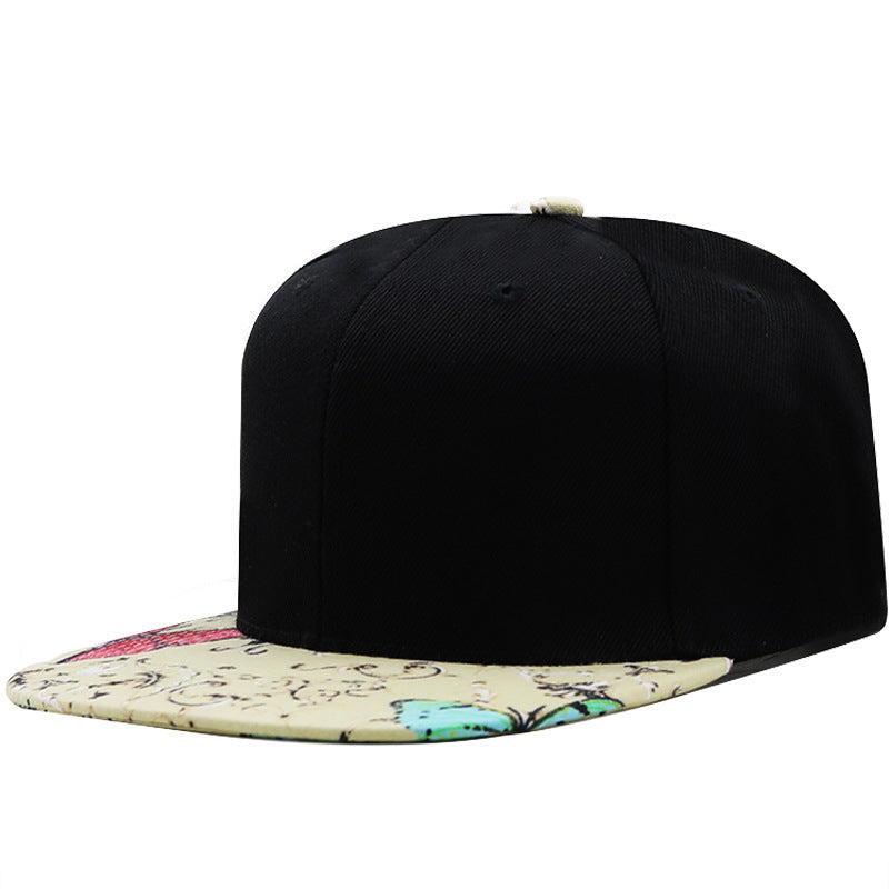 Modische Hip-Hop-Kappe mit Farbblockdesign