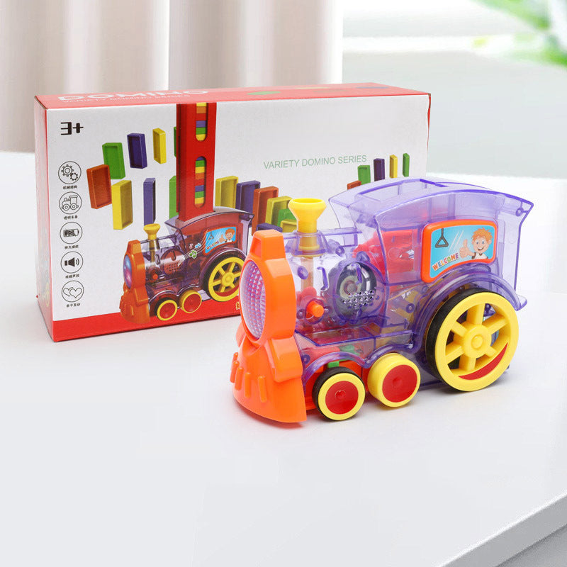 Toys Car Puzzle Automatic Release Electric Building Blocks Train Toy
