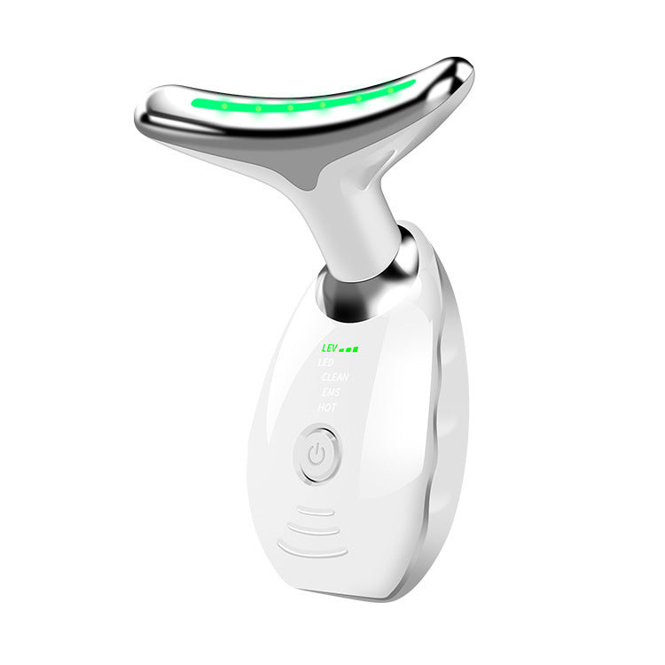 Neck Face Beauty Device Colorful LED Photon Therapy Skin Tighten Reduce Double Chin