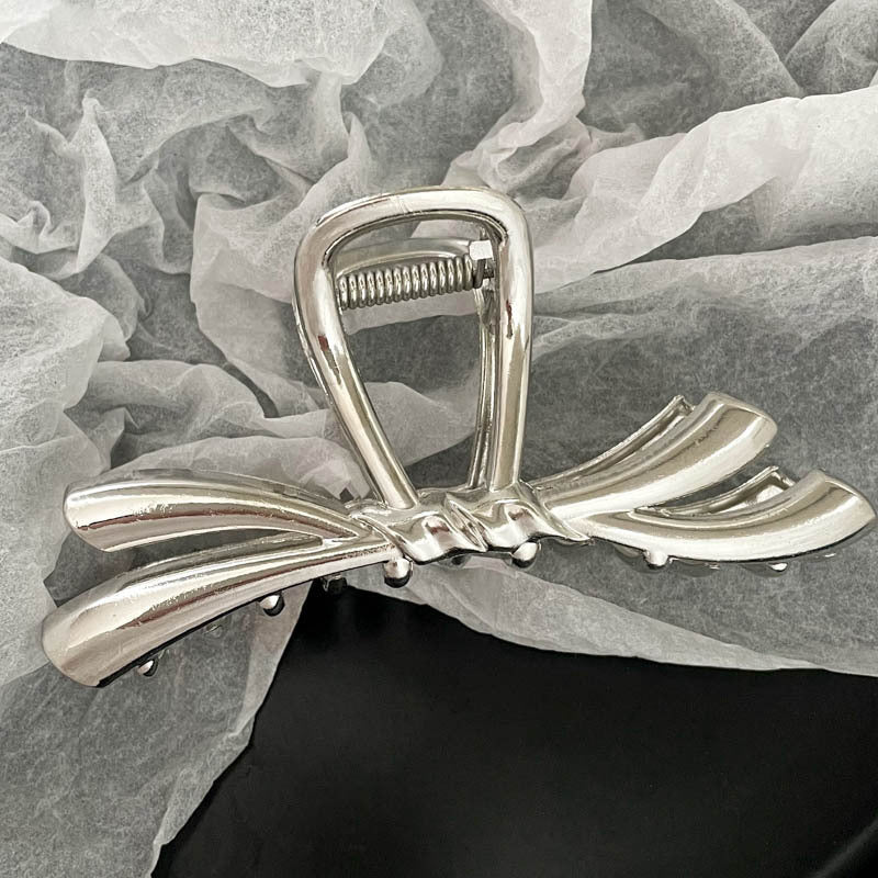 Silver Metal Barrettes Updo Hair Claw