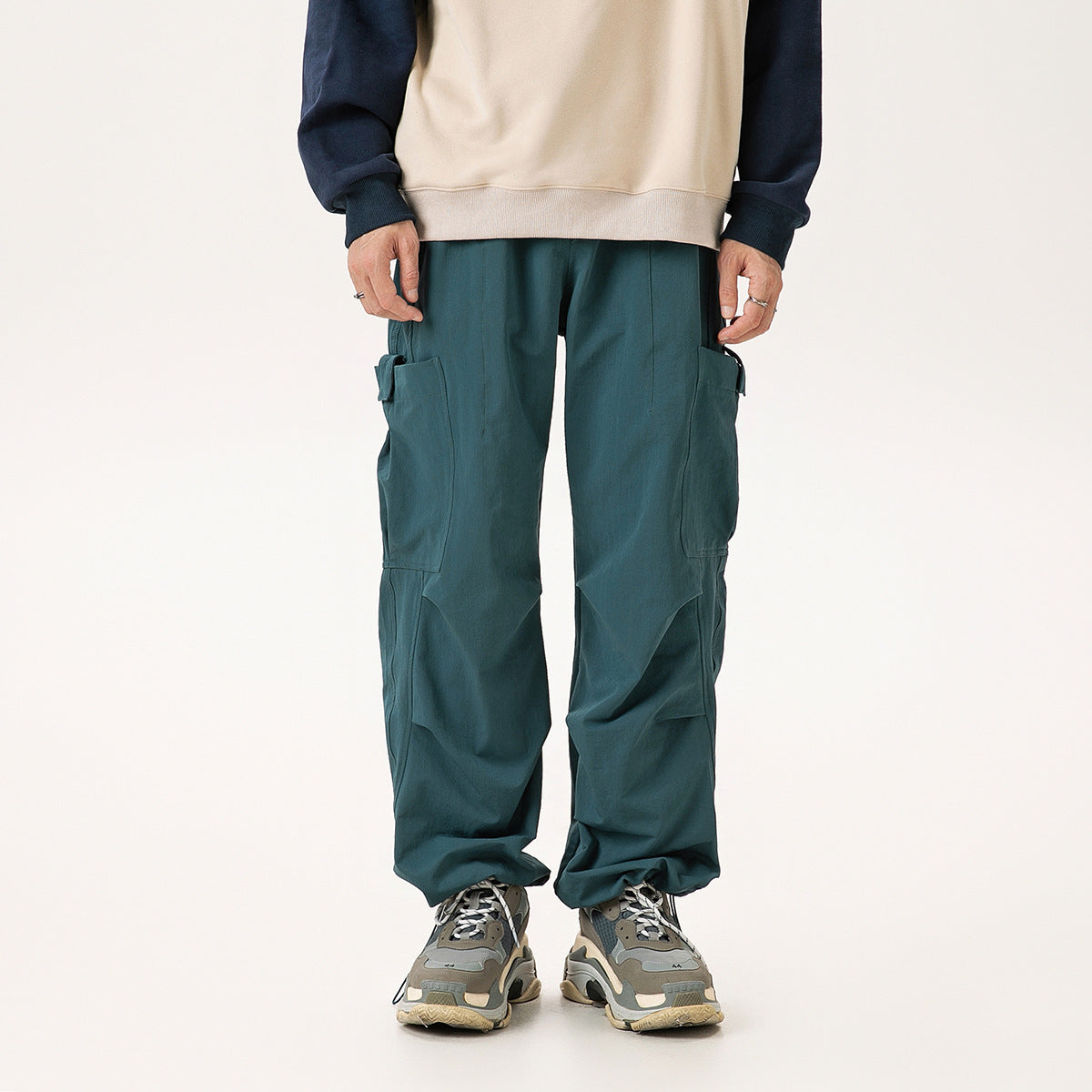 Casual Straight-leg Loose Cargo Pants