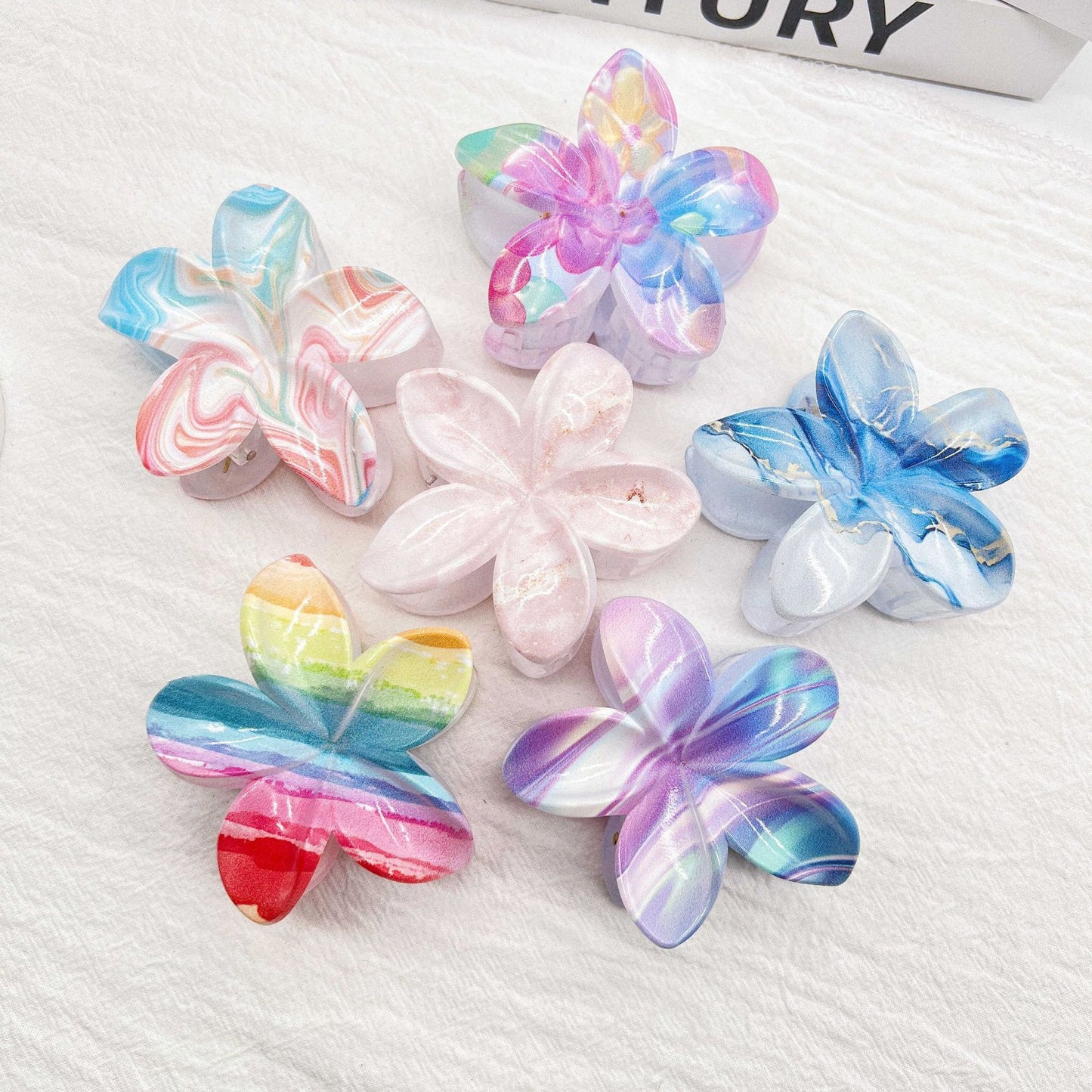 Color Blooming Plumeria Rubra Hair Clip