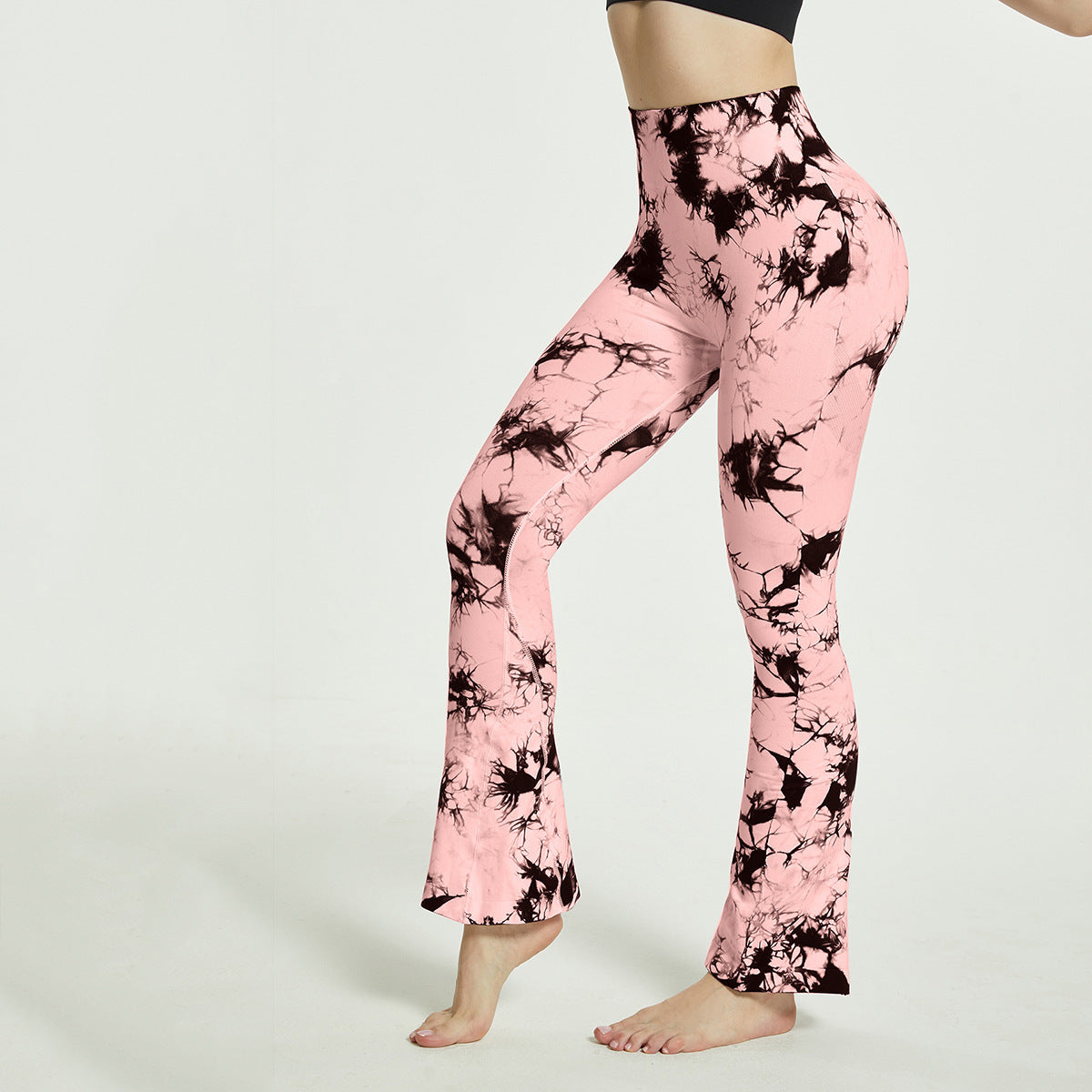 Modische Yoga-Schlaghose mit Batikmuster