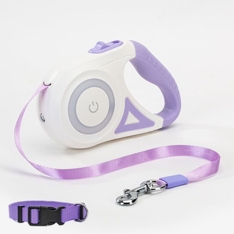 Dog Leash Retractable with Collar Spotlight
