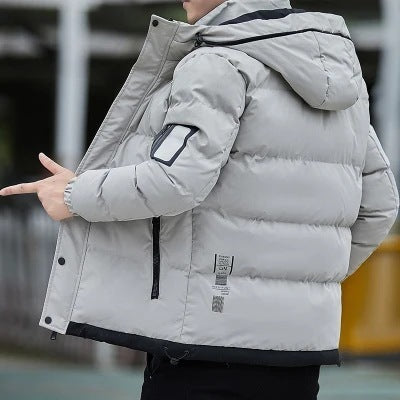 Men Fashion Casual Standup Collar Padded Down Jacket