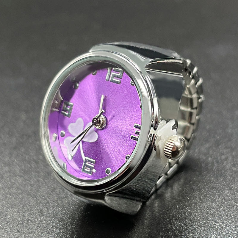 Simple All-match Fashion Women Alloy Shell Ring Watch