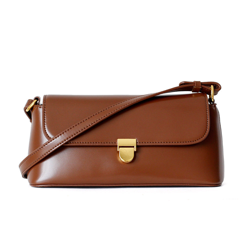 Mode Baguette Retro Leder Achseltasche Schulter