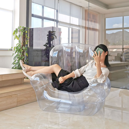 Transparent Ins Wind Inflatable Queen Sofa